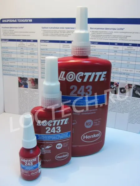 Резьбовой фиксатор средней прочности Loctite 243